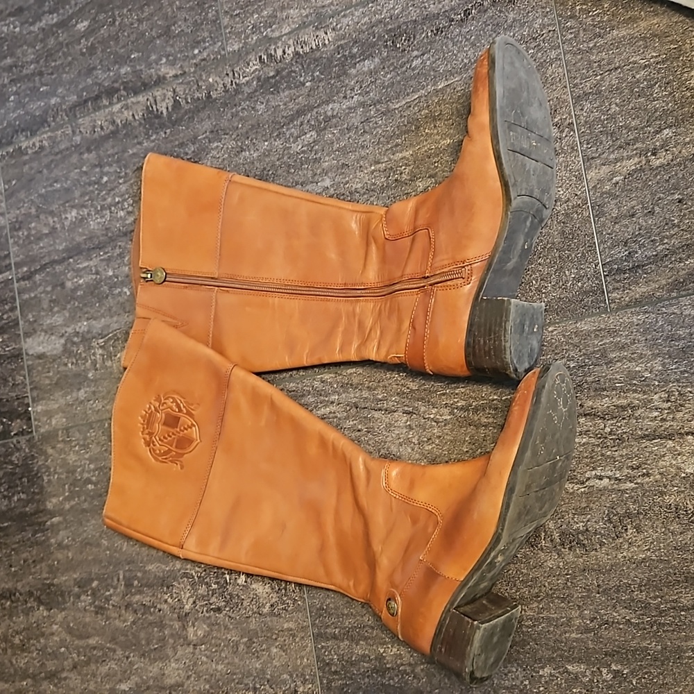 ⭐️Franco Sarto brown leather boots 6.5